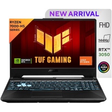 ASUS TUF Gaming A15, AMD Ryzen 7 7435HS, NVIDIA GeForce RTX 3050, 16GB RAM, 512GB SSD, FHD 144Hz 250 nits, 15.6", Windows 11, MS Office, Black, 2.30KG, FA566NCR-HN254WS Gaming Laptop