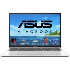 ASUS Vivobook 16,Snapdragon X,Copilot+ AI PC(Qualcomm Adreno iGPU/45TOPS/16GB RAM/512GB SSD/FHD+/16"/Backlit Keyboard/Windows 11/M365 Basic(1Year)*/Office Home 2024/Cool Silver/1.88 kg)X1607QA-MB050WS