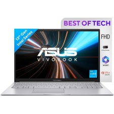 ASUS Vivobook 15, 15.6" FHD (1920 x 1080), Intel Core i3-1315U, (16GB RAM/512GB SSD/Intel® UHD/Win 11/M365 Basic (1Year)*/Backlit Keyboard/Office Home 2024/Cool Silver/1.70 kg), X1504VA-NJ2324WS
