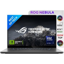 ROG Zephyrus G16, 16 "(40.64cm) 2.5K OLED ROG Nebula Display 240Hz, Ultra 7 155H, Gaming Laptop (16GB LPDDRX/1TB SSD/NVIDIA GeForce RTX 4060 /Win11/Office 2021/Eclipse Grey/1.85 Kg),GU605MV-CO711WS